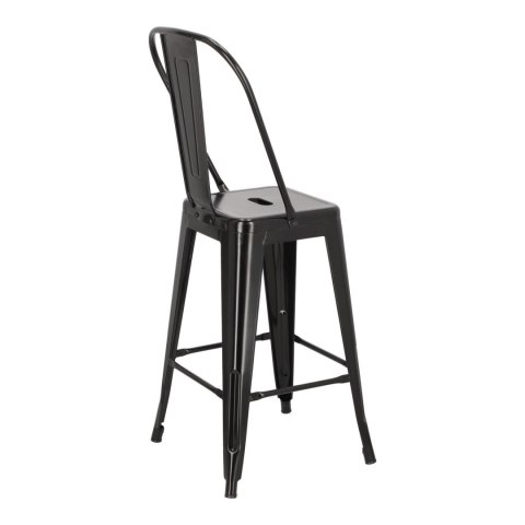 Hoker Paris Back 66cm czarny inspirowany Tolix ( Rozmiar: uniwersalny )