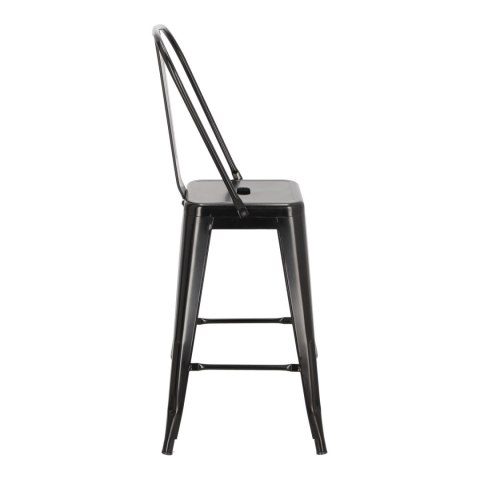 Hoker Paris Back 66cm czarny inspirowany Tolix ( Rozmiar: uniwersalny )