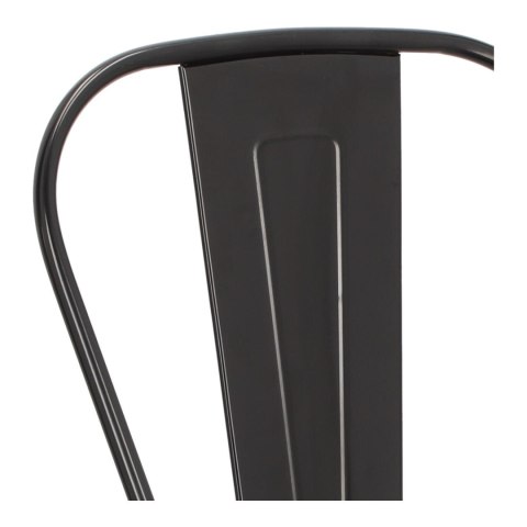 Hoker Paris Back 66cm czarny inspirowany Tolix ( Rozmiar: uniwersalny )