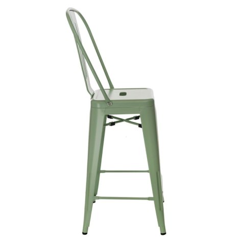 Hoker Paris Back 66cm zielonyinspirowany Tolix ( Rozmiar: uniwersalny )