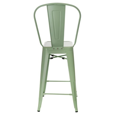 Hoker Paris Back 66cm zielonyinspirowany Tolix ( Rozmiar: uniwersalny )
