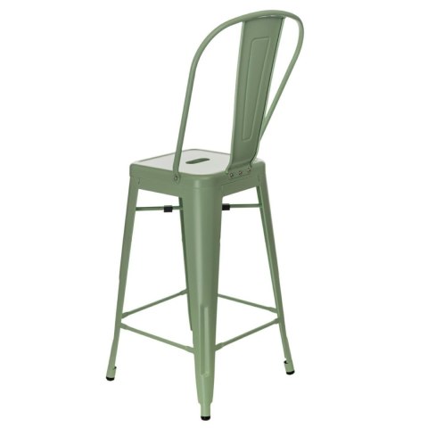 Hoker Paris Back 66cm zielonyinspirowany Tolix ( Rozmiar: uniwersalny )