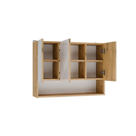 Szafka Łazienkowa Wisząca POLA 3DL/P DĄB ARTISAN 80 Cm 3 Lustra z Półką