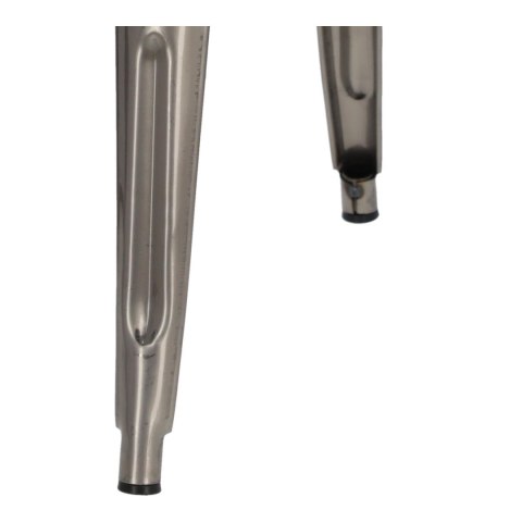 Hoker D2.DESIGN Paris Back 75 cm metalowy srebrny z oparciem, insp. Tolix ( Rozmiar: uniwersalny )