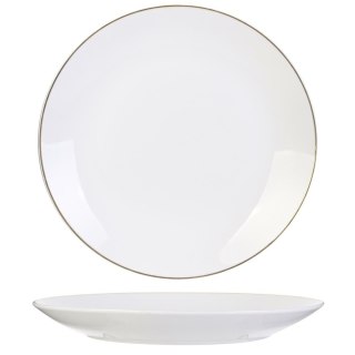 Talerz Pearl Gold 27cm biały ( Rozmiar: uniwersalny )