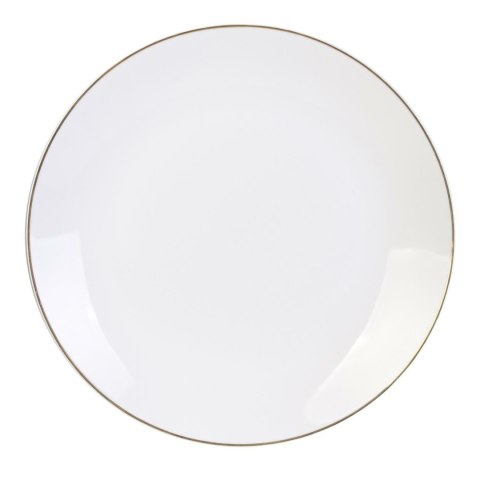 Talerz Pearl Gold 27cm biały ( Rozmiar: uniwersalny )