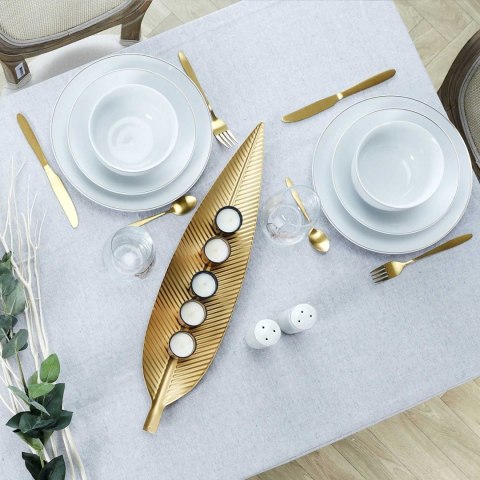 Talerz głęboki Pearl Gold 20cm biały ( Rozmiar: uniwersalny )