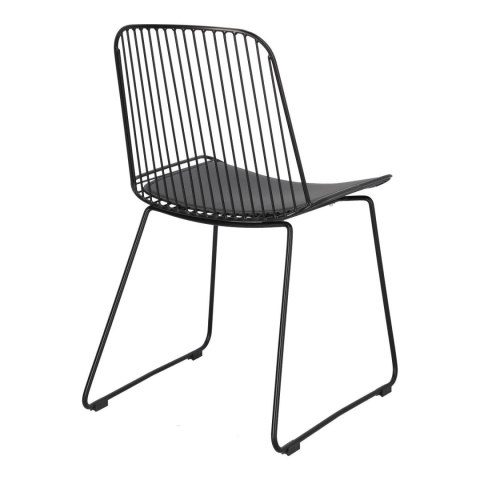 Krzesło Dill z poduszką Black ( Rozmiar: uniwersalny )