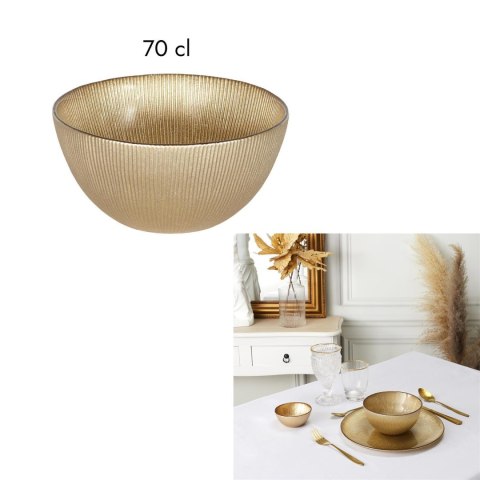 Miska Dore 700ml szklana złota ciemna ( Rozmiar: uniwersalny )