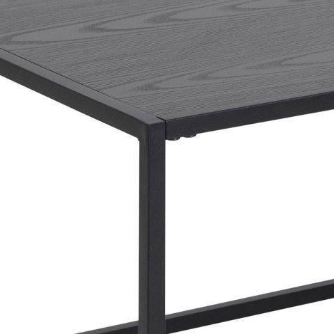 Stolik kawowy Actona Seaford z gazetnikiem metalowy czarny 110x60 cm ( Rozmiar: uniwersalny )
