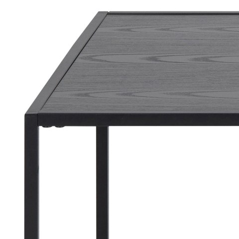 Stolik kawowy Actona Seaford z gazetnikiem metalowy czarny 110x60 cm ( Rozmiar: uniwersalny )