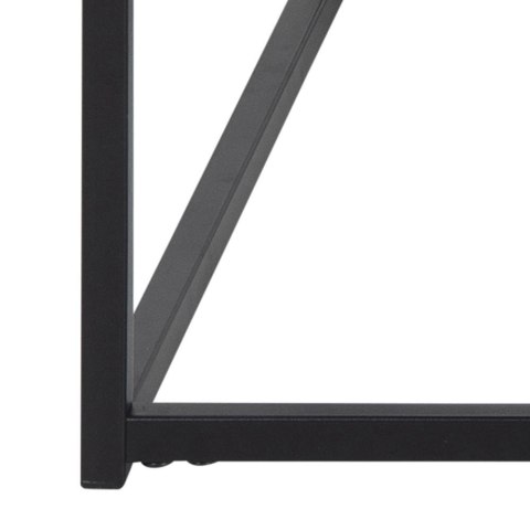 Stolik kawowy Actona Seaford z gazetnikiem metalowy czarny 110x60 cm ( Rozmiar: uniwersalny )