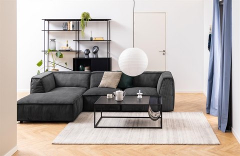 Stolik kawowy Actona Seaford z gazetnikiem metalowy czarny 110x60 cm ( Rozmiar: uniwersalny )