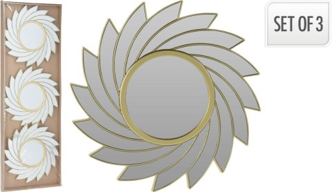 Zestaw 3 luster Rowley złote ( Rozmiar: uniwersalny )