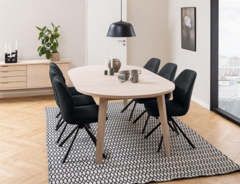 Stół A-Line 120cm dąb bielony rozkładany ( Rozmiar: uniwersalny )