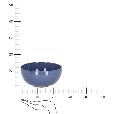 Miska Gomera 25cm niebieska okrągła ( Rozmiar: uniwersalny )