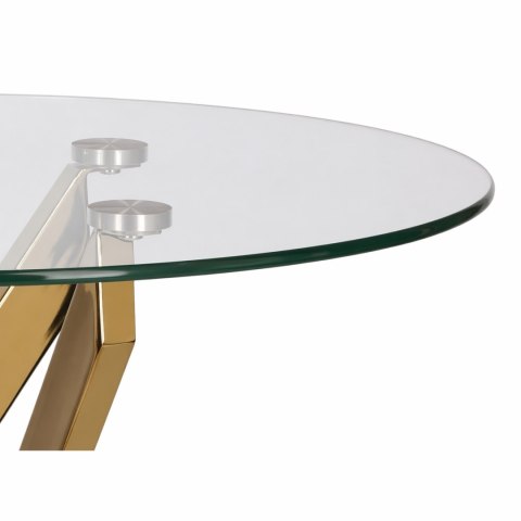 Stolik kawowy Amber 60cm transparentny/ złoty ( Rozmiar: uniwersalny )
