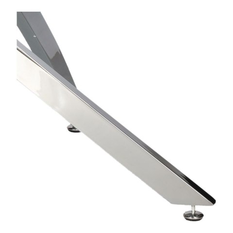 Stolik kawowy Amber 90cm transparentny/ chrom ( Rozmiar: uniwersalny )