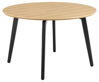 Stół Cadiz okrągły 120cm naturalny/czarny ( Rozmiar: uniwersalny )