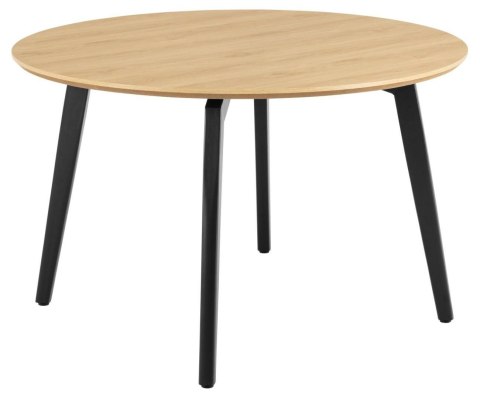 Stół Cadiz okrągły 120cm naturalny/czarny ( Rozmiar: uniwersalny )