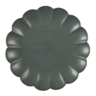 Talerz deserowy Iris 20,5cm szary ciemny ( Rozmiar: uniwersalny )