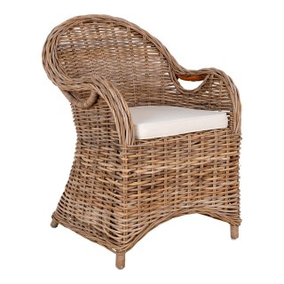 Krzesło Larisa rattan/szare ( Rozmiar: uniwersalny )