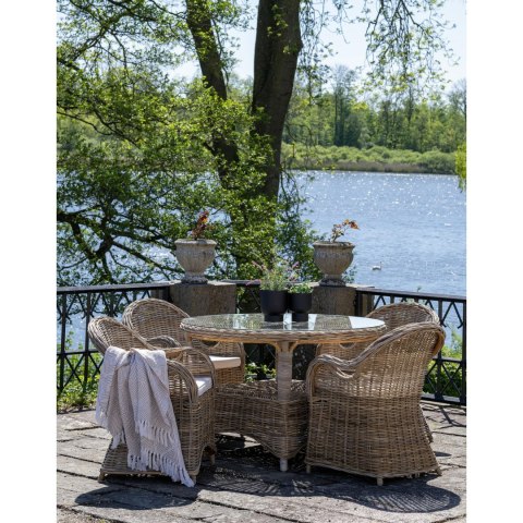 Krzesło Larisa rattan/szare ( Rozmiar: uniwersalny )