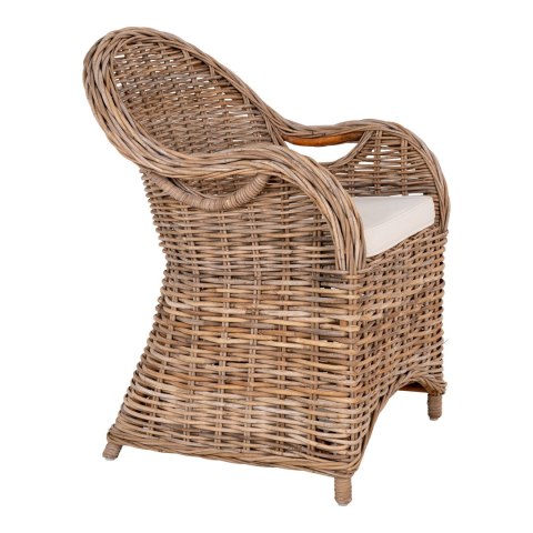 Krzesło Larisa rattan/szare ( Rozmiar: uniwersalny )