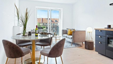 Stół Bolzano 110cm marmur/ złoty ( Rozmiar: uniwersalny )