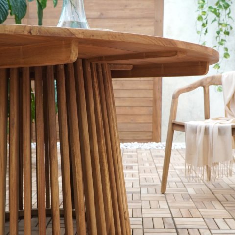 Stół Lorca 120cm tekowy naturalny ( Rozmiar: uniwersalny )