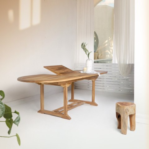 Stół rozkładany Salamanca 90/240cm tekowy ( Rozmiar: uniwersalny )