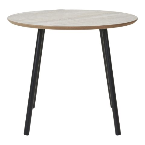 Stolik kawowy Aalst 55cm trawertyn/ czarny ( Rozmiar: uniwersalny )