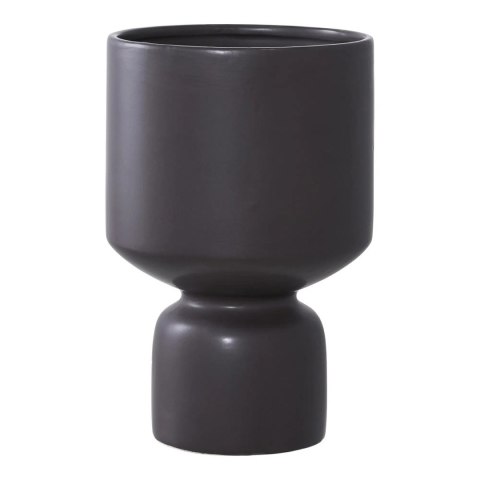 Doniczka/osłonka ceramiczna Kielich czarna ( Rozmiar: uniwersalny )