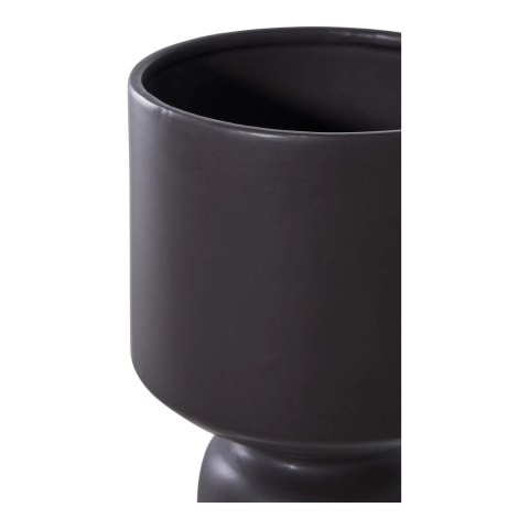 Doniczka/osłonka ceramiczna Kielich czarna ( Rozmiar: uniwersalny )