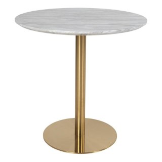 Stół Bolzano 90cm marmur/ złoty ( Rozmiar: uniwersalny )