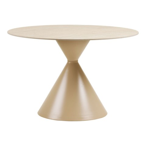 Stół Annecy blat ceramiczny/stal, trawertyn/piaskowy 120 cm ( Rozmiar: uniwersalny )