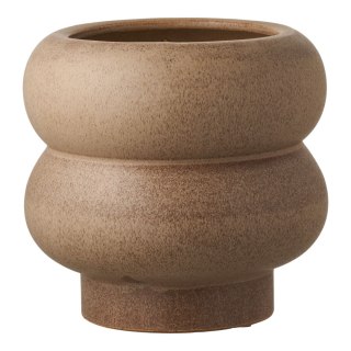 Doniczka ceramiczna, brązowa 19x17,5 cm ( Rozmiar: uniwersalny )