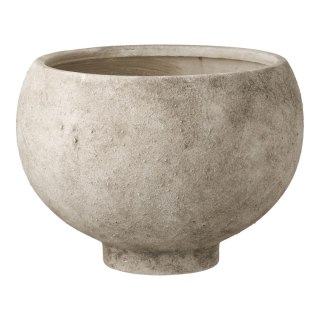 Doniczka ceramiczna, szara, 26x19,5 cm ( Rozmiar: uniwersalny )