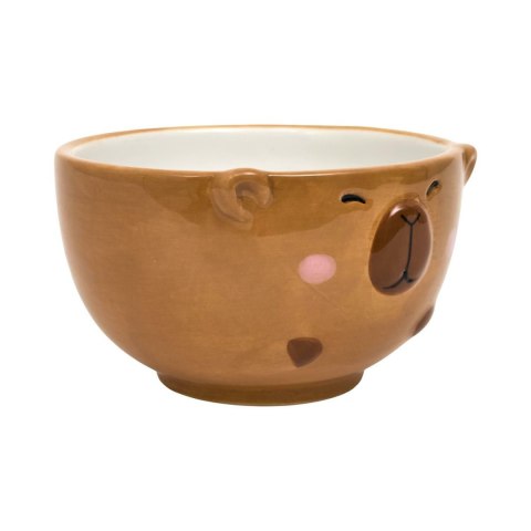Miska do zupy Kapibara 400 ml brązowa ceramiczna na przekąski ( Rozmiar: uniwersalny )