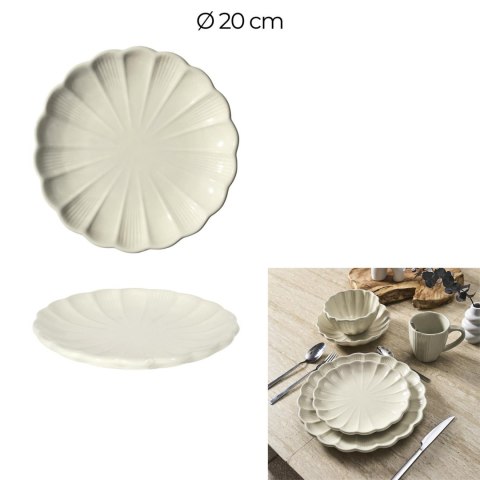 Talerz Calista 20cm kremowy ( Rozmiar: uniwersalny )