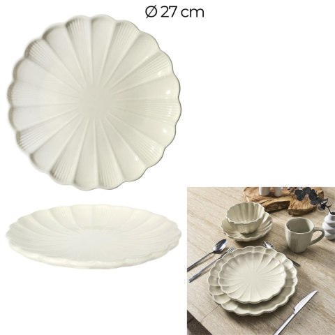 Talerz Calista 27cm kremowy ( Rozmiar: uniwersalny )