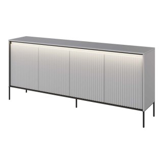 Komoda 4D z oświetleniem szary/czarny TREND TR04