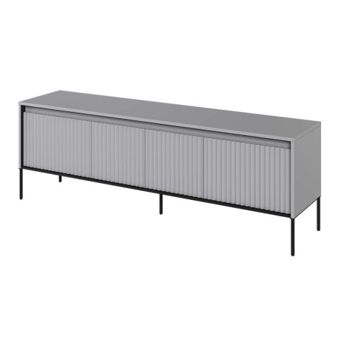 Komoda RTV 166 z oświetleniem szary/czarny TREND TR05