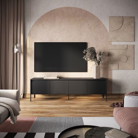 Komoda RTV 192 z oświetleniem czarny TREND TR06
