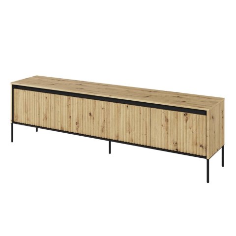 Komoda RTV 192 z oświetleniem dąb artisan/czarny TREND TR06