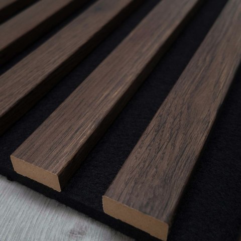 Panel ścienny z lamelami 2szt. BRANDO 30x270cm 6L 8mm toffi