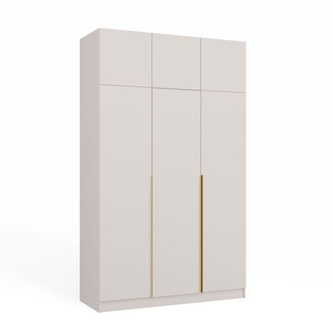Szafa SENSO 3D Wysoka Z NADSTAWKĄ KASZMIR 150 Cm Drzwi Złote Uchwyty 250 Cm
