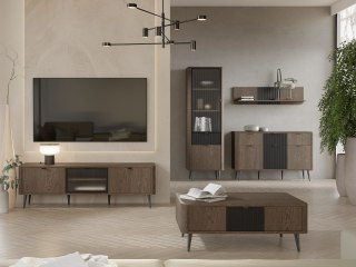 Komoda 3D3SZ APERTA 10 baltic storm / czarny