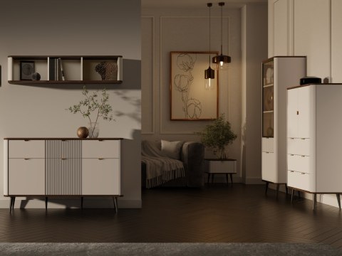 Półka 120 APERTA 19 kaszmir / orzech
