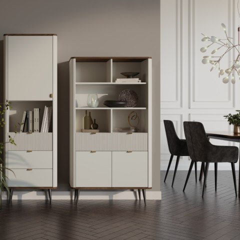 Półka 120 APERTA 19 kaszmir / orzech